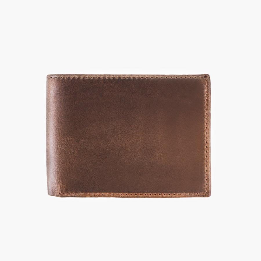 Men\'s Thursday Bifold Leather Classic Wallets Brown | CA181FDN