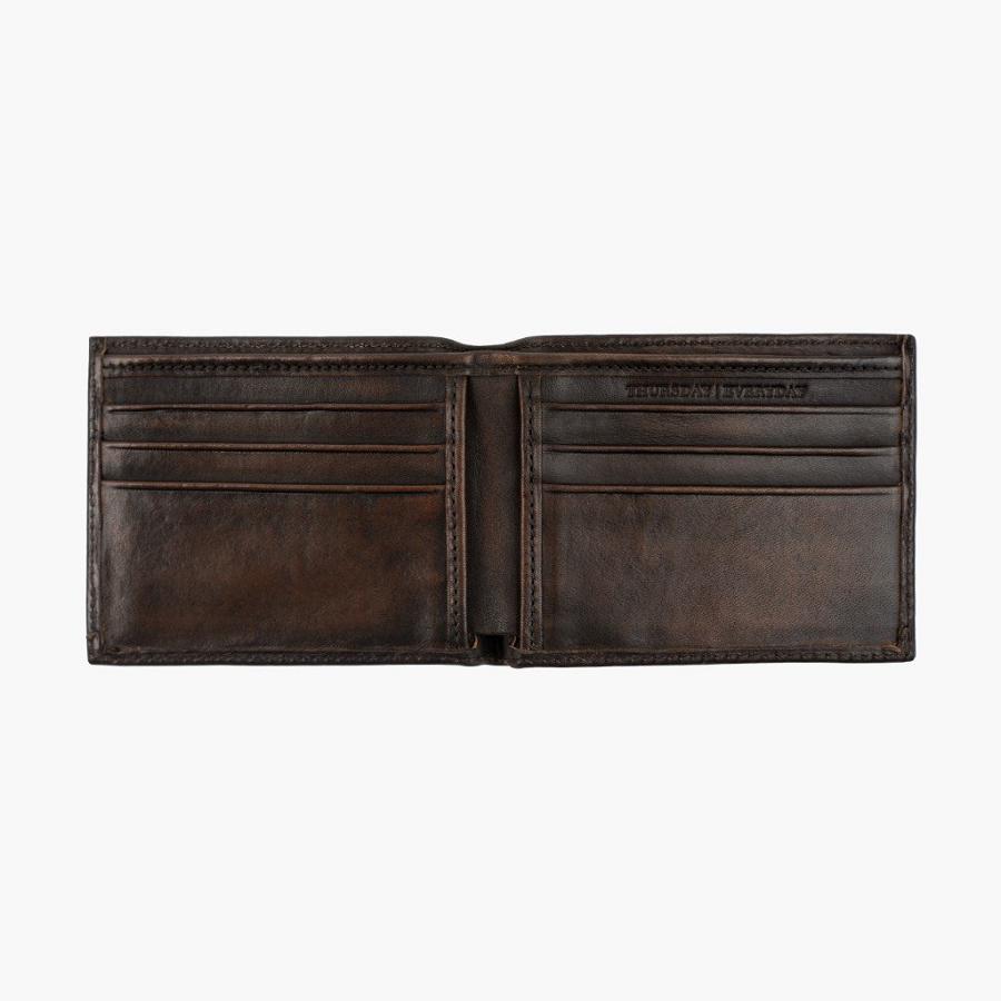 Men's Thursday Bifold Leather Classic Wallets Coffee | CA182DFM