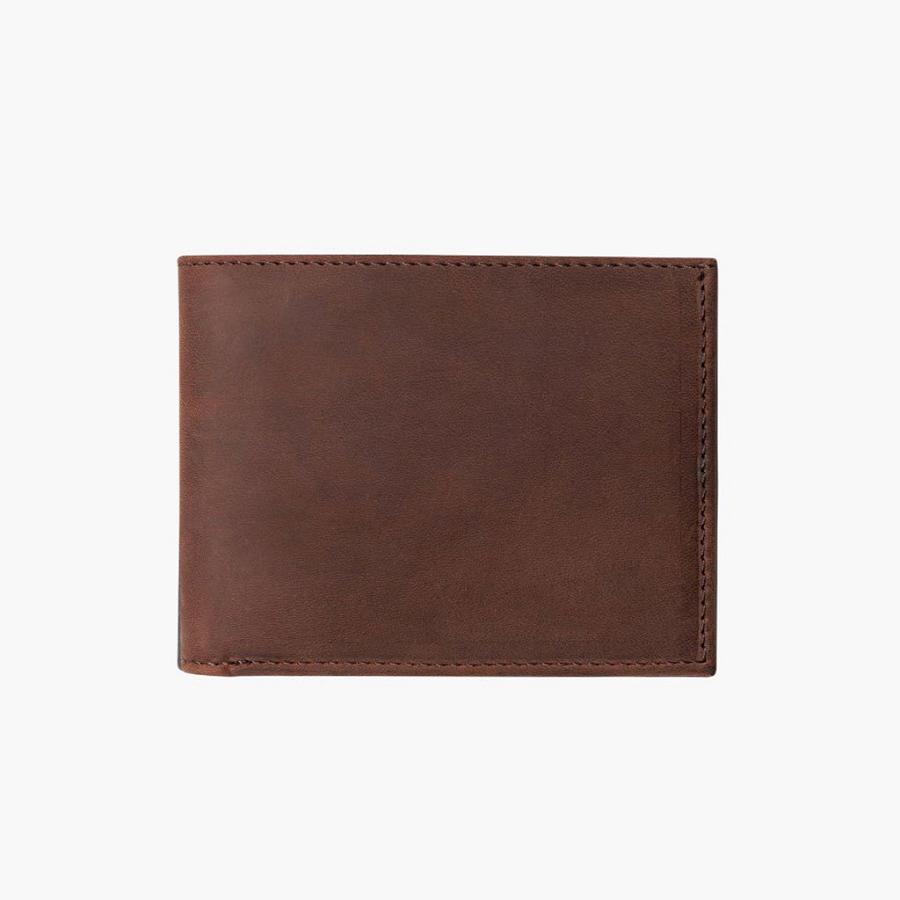 Men\'s Thursday Bifold Leather Wallets Coffee | CA180GSO