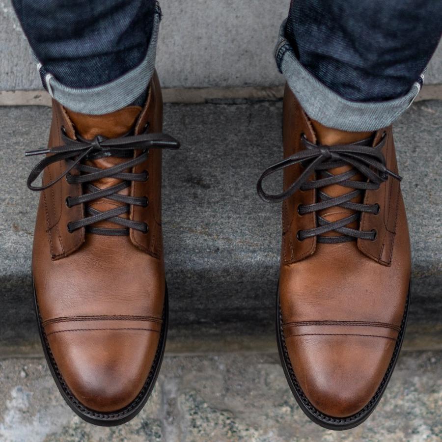 Men's Thursday Cadet Leather Chukka Boots Brown | CA43CTV