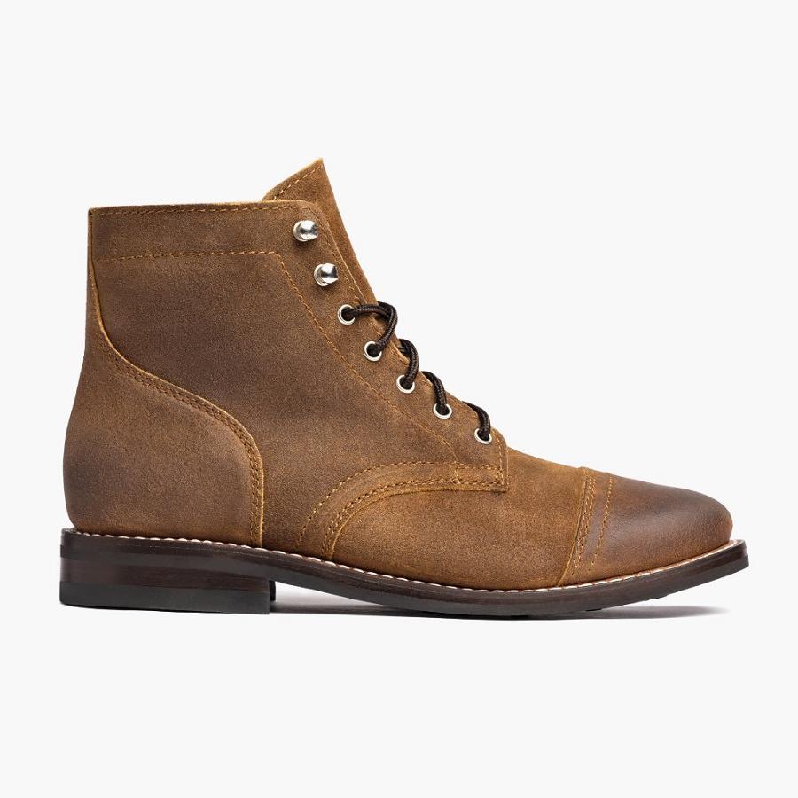 Men's Thursday Captain Suede Lace Up Boots Brown | CA86TCE