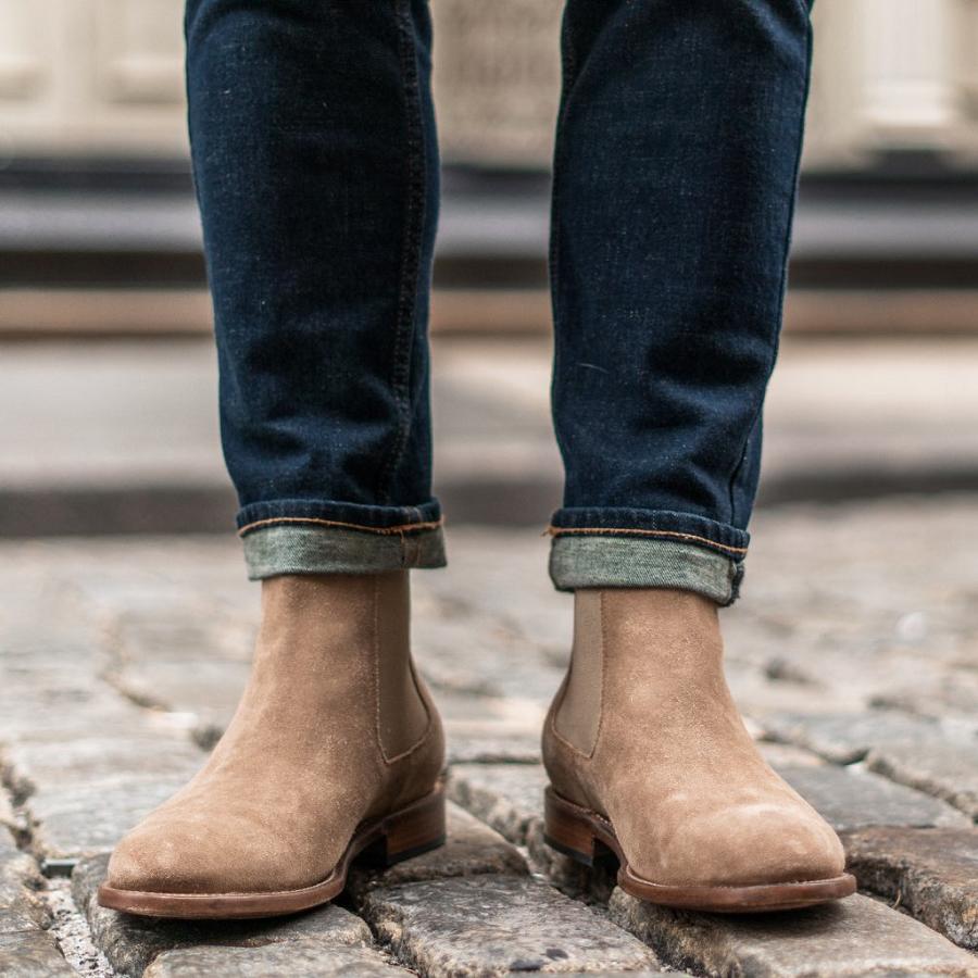 Men's Thursday Cavalier Suede Boots Brown | CA149ZUT