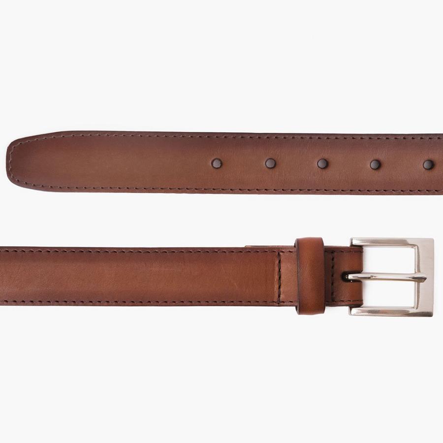 Men's Thursday Classic Leather Resilient Belts Brown | CA297WNB