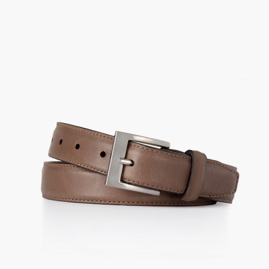 Men\'s Thursday Classic Leather Rugged & Resilient Belts Brown | CA338DFM