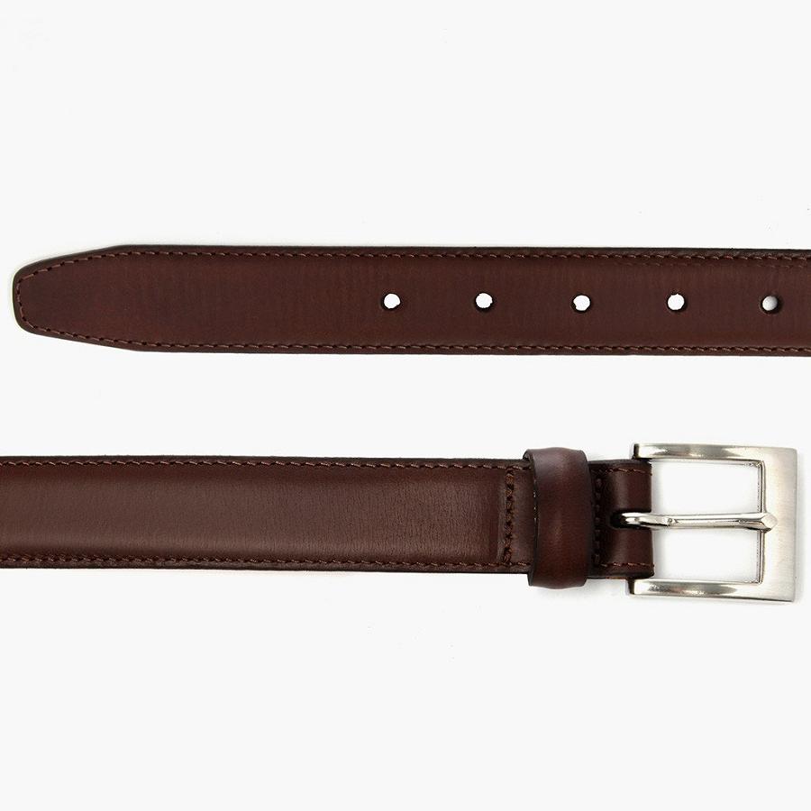 Men's Thursday Classic Leather Rugged & Resilient Belts Coffee | CA339CAL