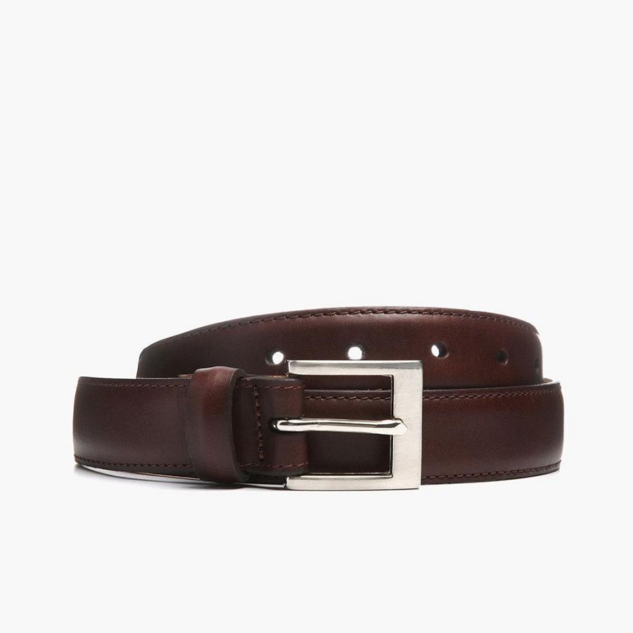 Men\'s Thursday Classic Leather Rugged & Resilient Belts Coffee | CA339CAL