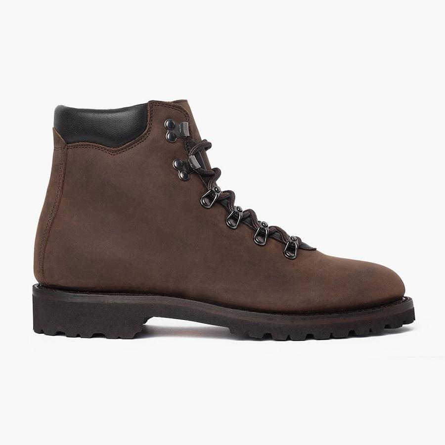 Men's Thursday Commander Leather Boots Brown | CA153HAP