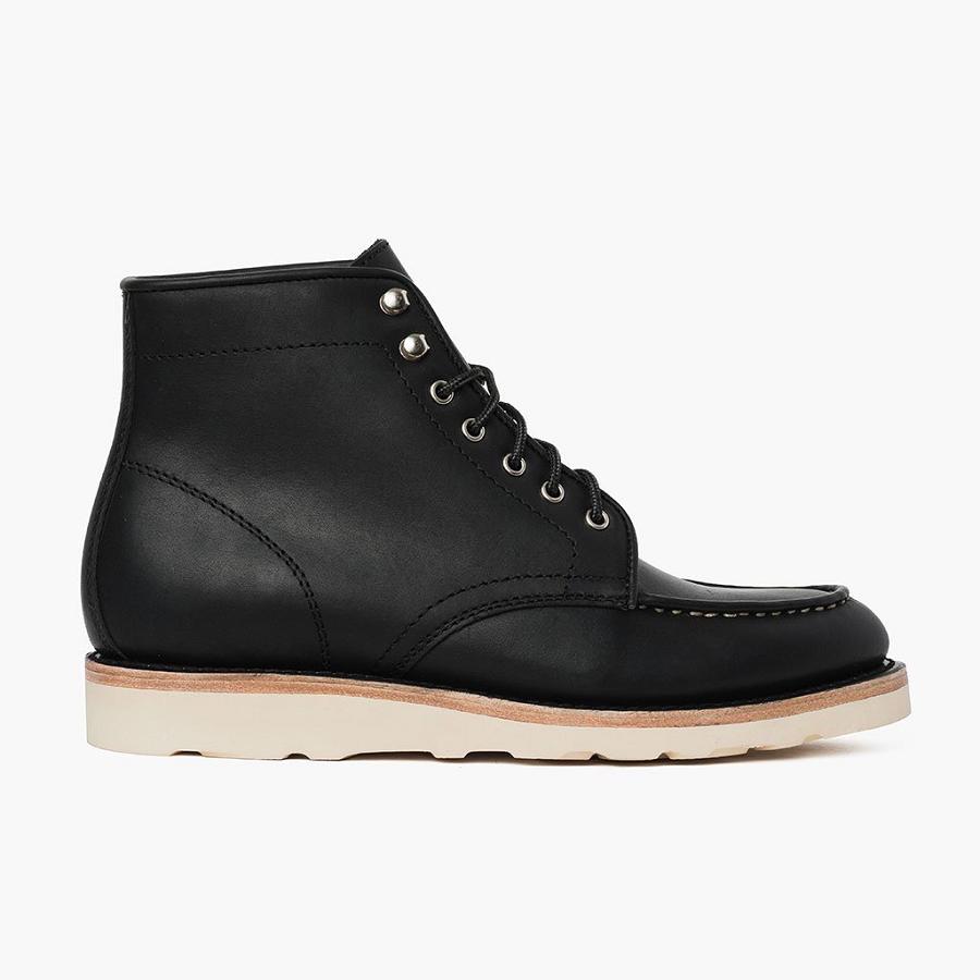 Men's Thursday Diplomat Leather Lace Up Boots Black | CA91MQZ