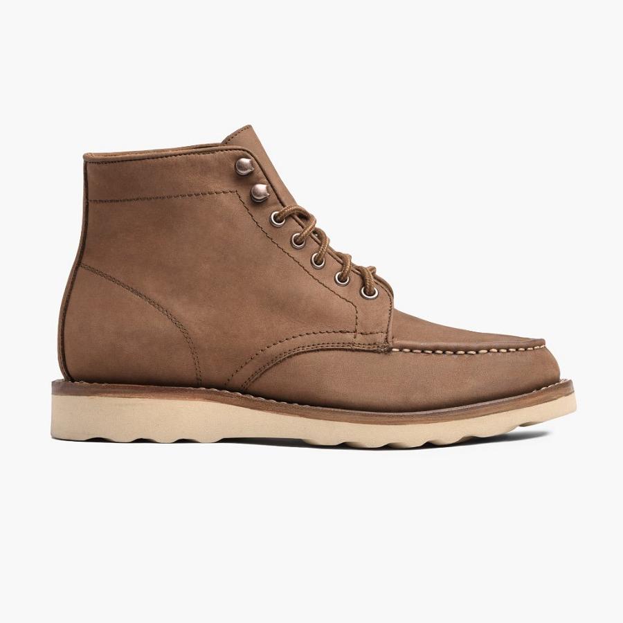 Men's Thursday Diplomat Nubuck Rugged & Resilient Boots Brown | CA160OKI