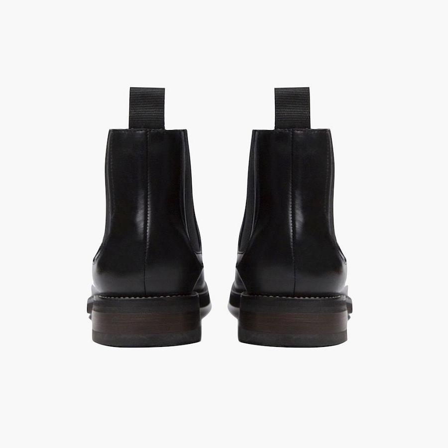 Men's Thursday Duke Leather Chelsea Boots Black | CA25FDN