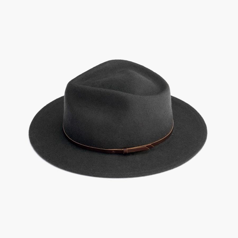 Men's Thursday Eastwood Fedora Wool Hats Grey | CA310GSO