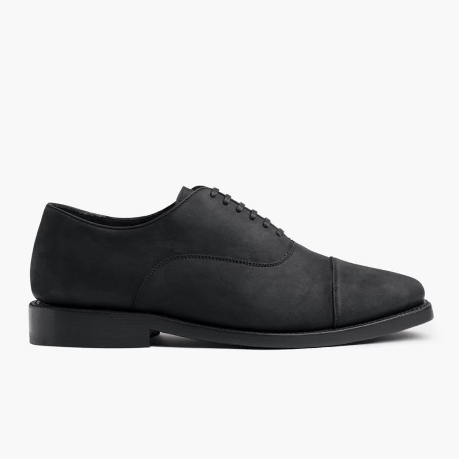 Men's Thursday Executive Leather Dress Shoes Black | CA246QMA