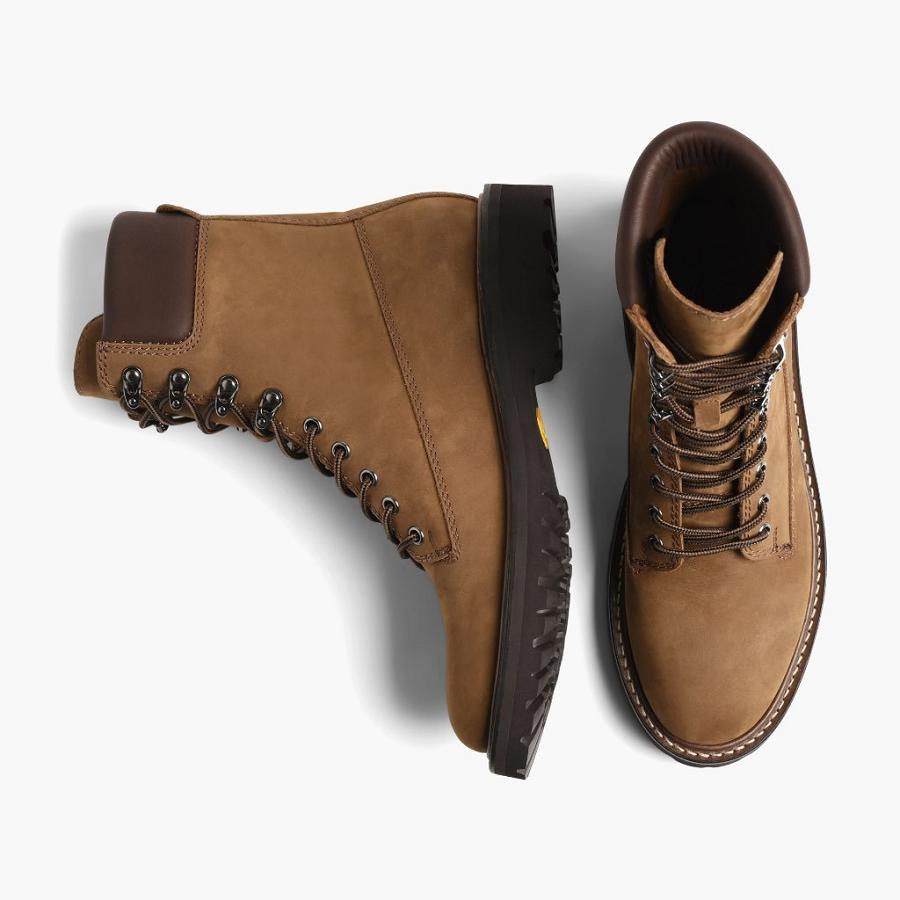 Men's Thursday Explorer Leather Boots Brown | CA163YXF