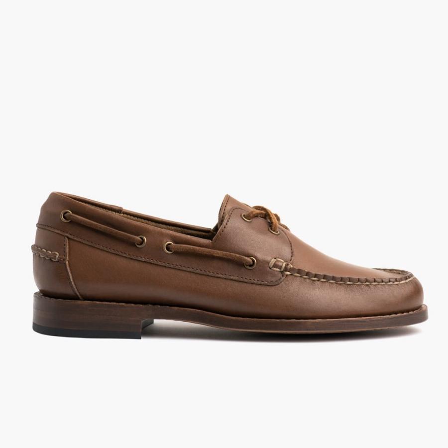 Men's Thursday Handsewn Leather Classic Loafers Coffee | CA266UZG