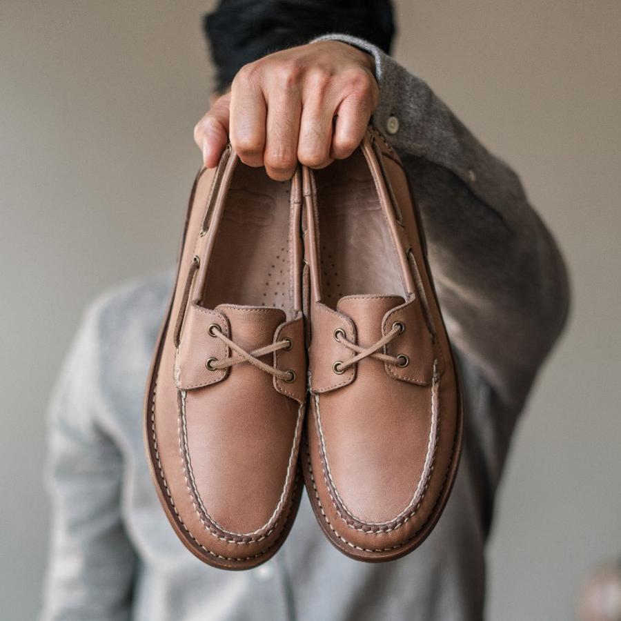 Men's Thursday Handsewn Leather Loafers Brown | CA262AHK