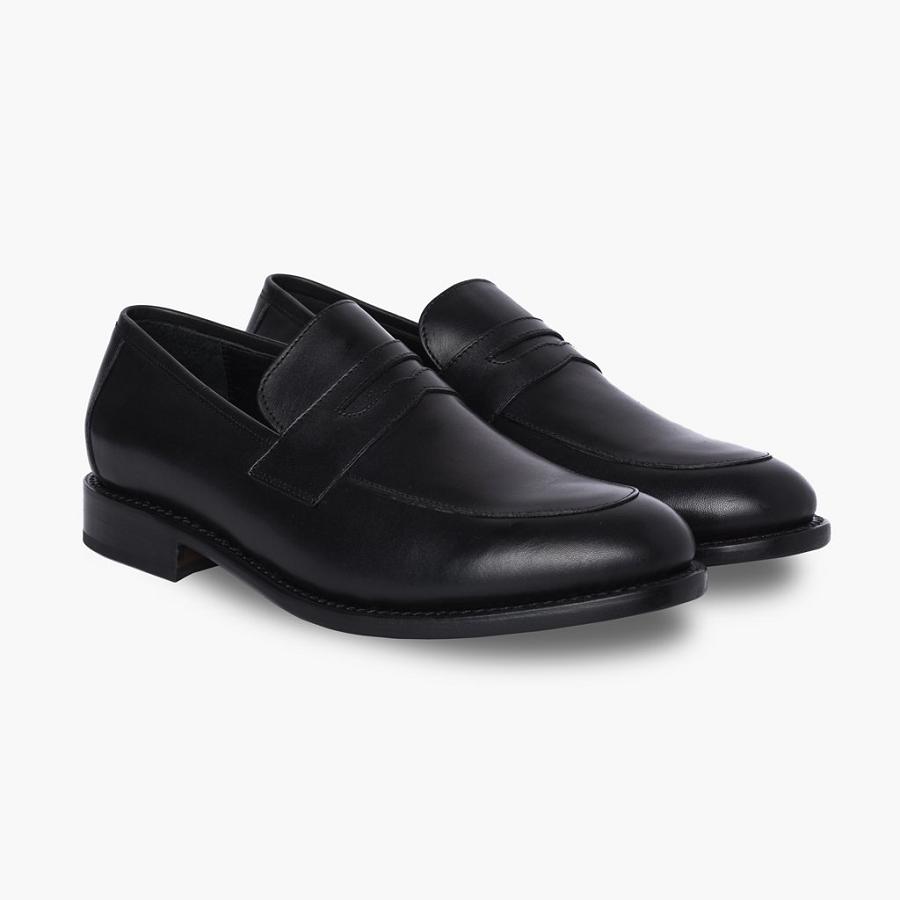 Men's Thursday Lincoln Leather Dress Shoes Black | CA252XYU