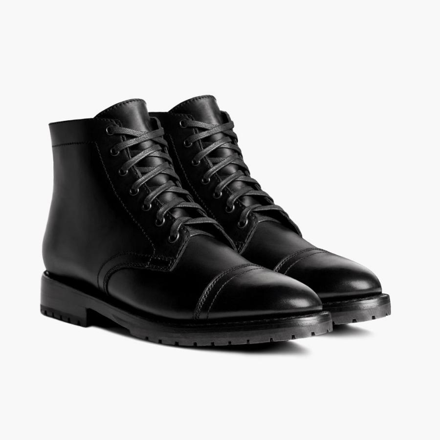 Men's Thursday Major Leather Boots Black | CA200XYU