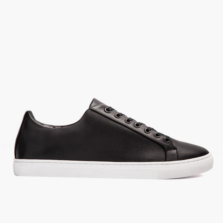 Men's Thursday Premier Low Tops Leather Sneakers Black | CA223BEX