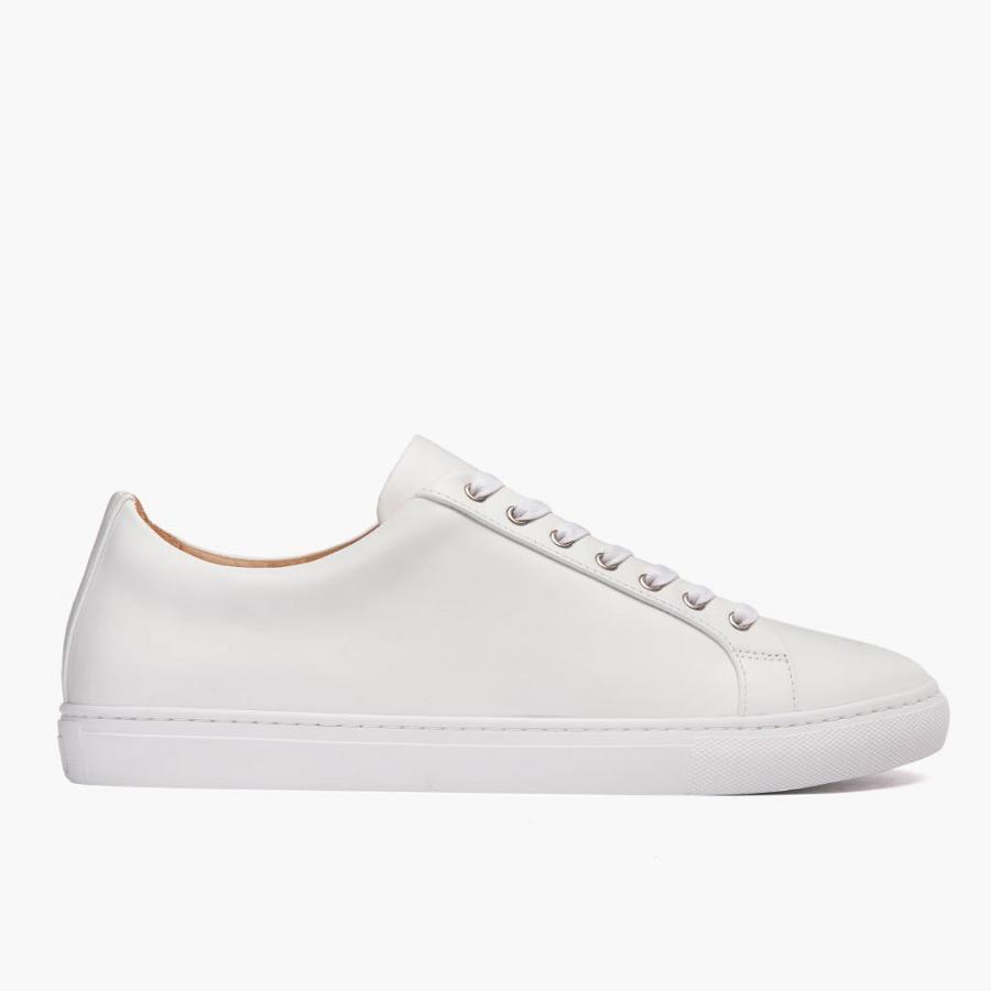 Men's Thursday Premier Low Tops Leather Sneakers White | CA224VRW