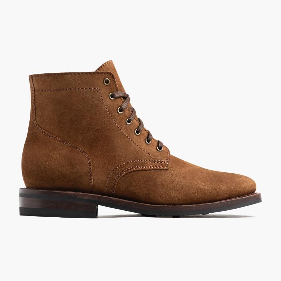 Men's Thursday President Suede Boots Brown | CA207FDN