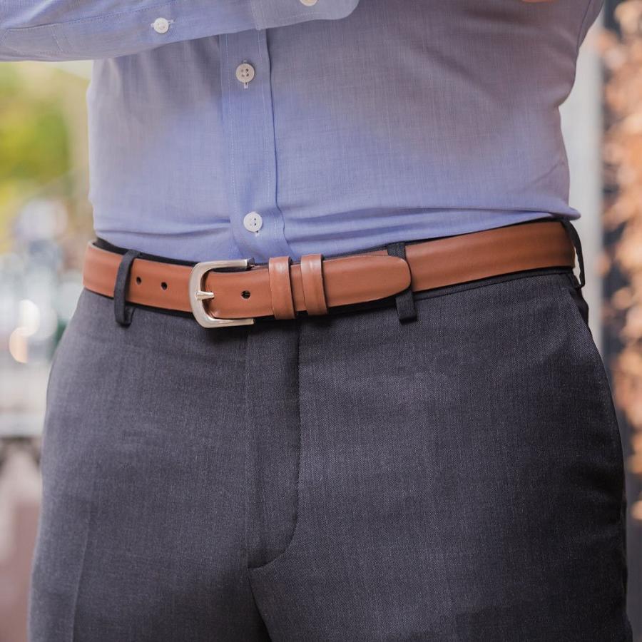 Men's Thursday Refined Leather Belts Brown | CA305ZUT