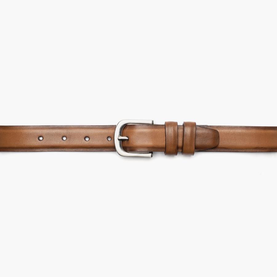 Men's Thursday Refined Leather Belts Coffee | CA307KOR