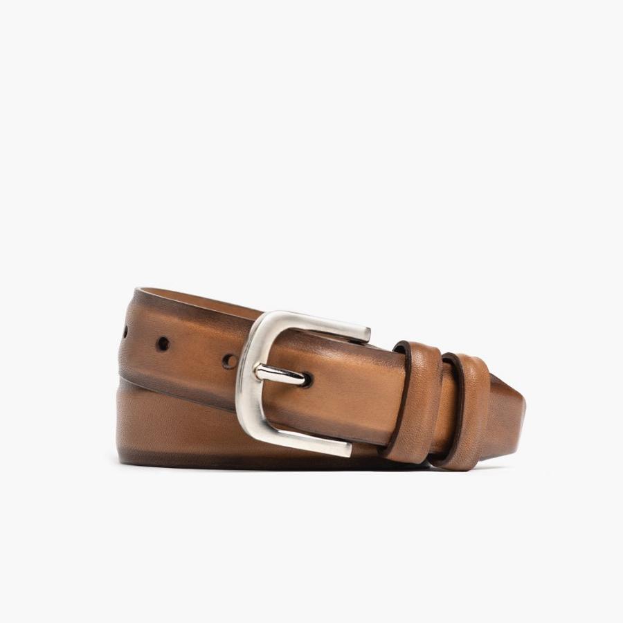 Men\'s Thursday Refined Leather Belts Coffee | CA307KOR