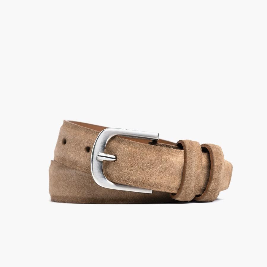 Men\'s Thursday Refined Suede Belts Brown | CA309HAP