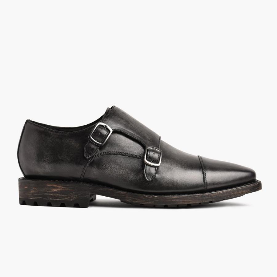 Men's Thursday Saint Leather Dress Shoes Grey | CA255KOR