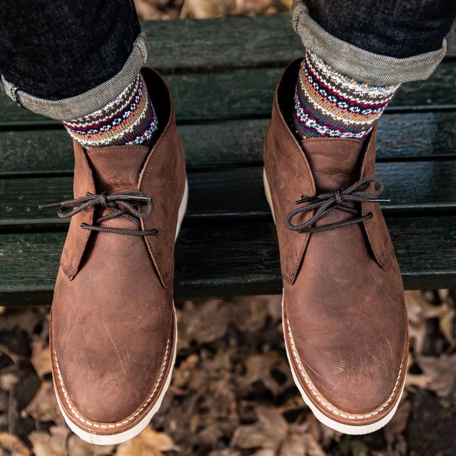 Men's Thursday Scout Leather Chukka Boots Brown | CA53CAL