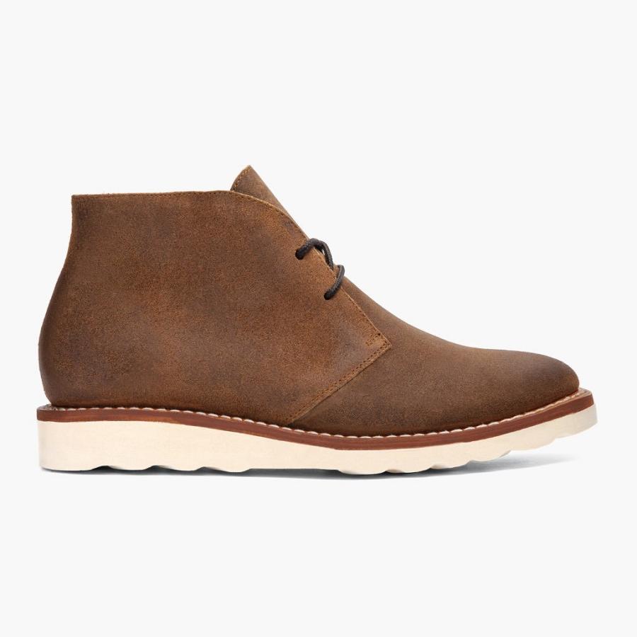 Men's Thursday Scout Suede Chukka Boots Brown | CA60TCE