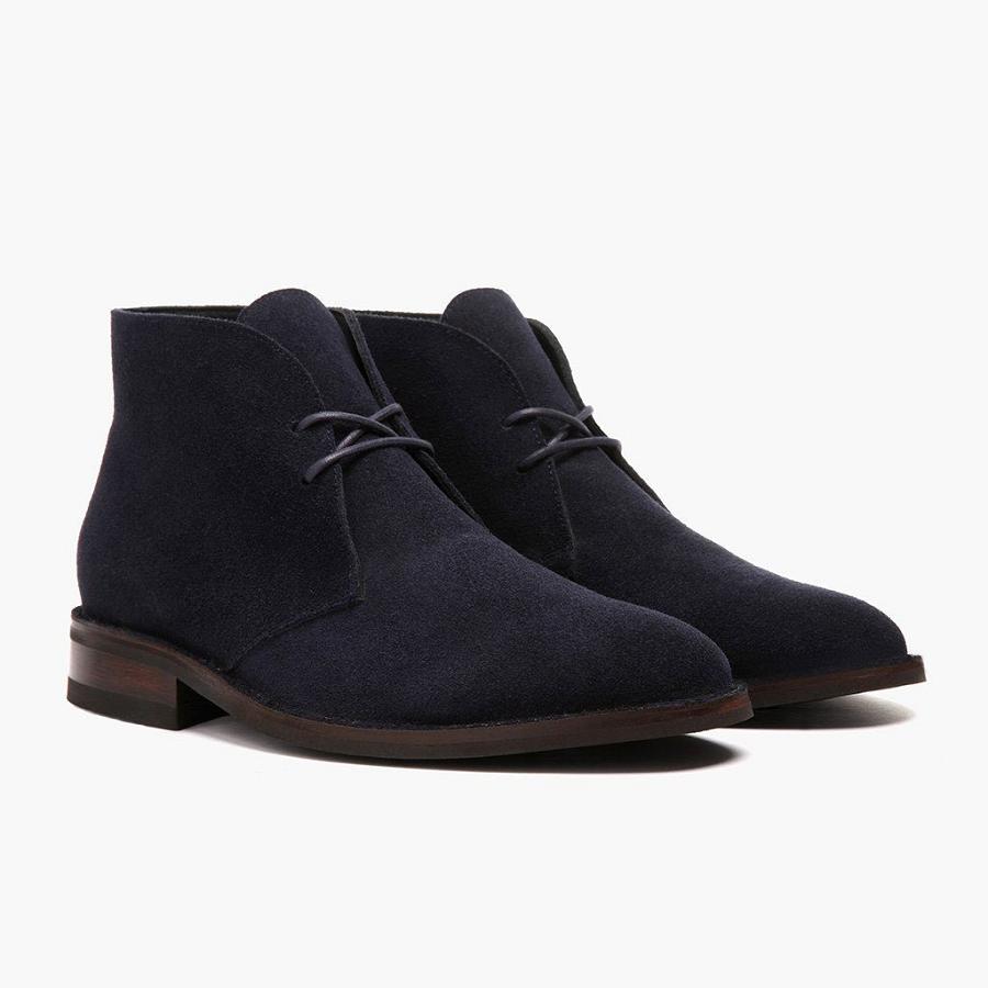 Men\'s Thursday Scout Suede Chukka Boots Blue | CA62EBC