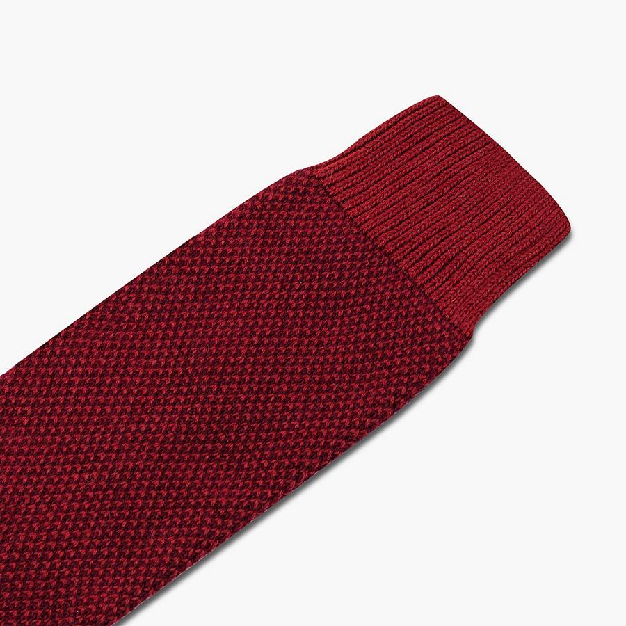 Men's Thursday Sodello Birdseye Cotton Socks Red | CA321RVD