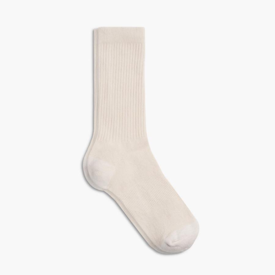 Men\'s Thursday Sodello Classic Crew Cotton Socks White | CA330XYU