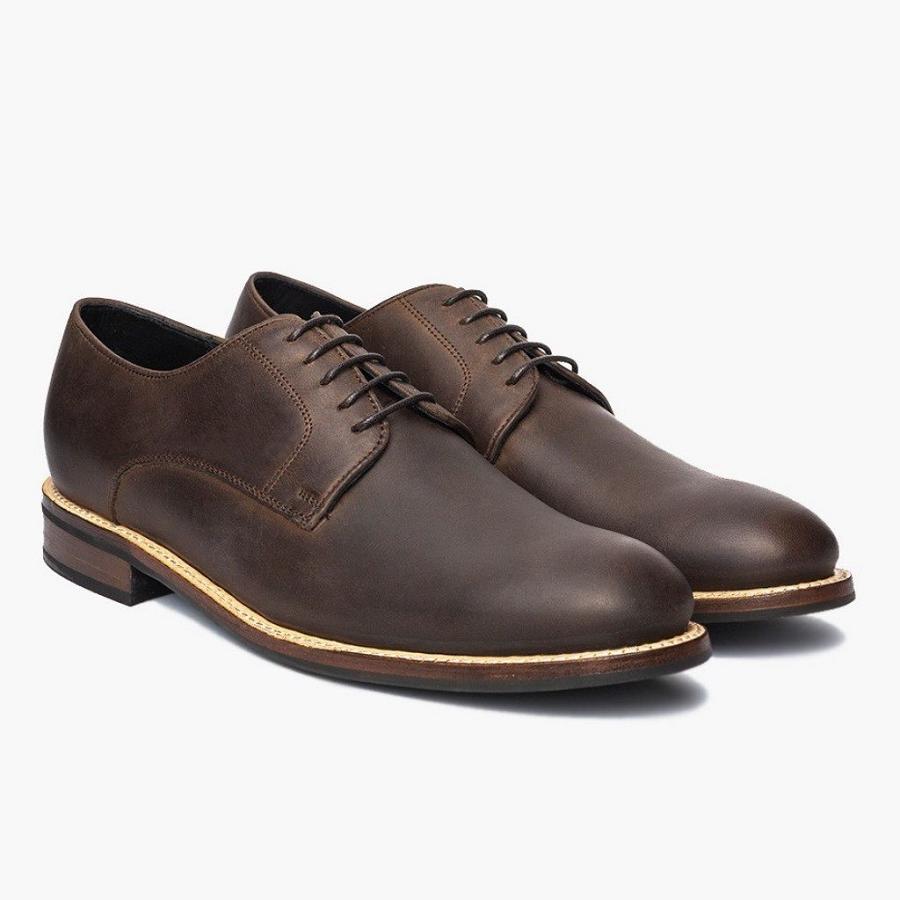 Men\'s Thursday Statesman Leather Dress Shoes Coffee | CA260DFM