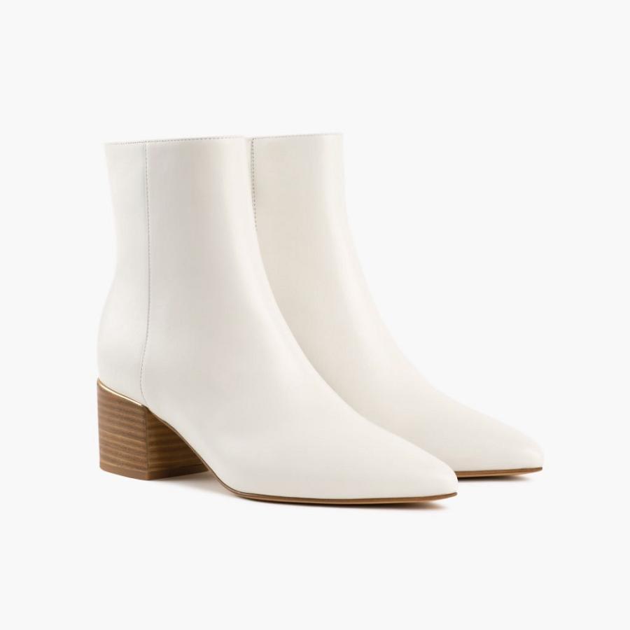 Women's Thursday Boots Luna Leather High Heels White | CA371YXF