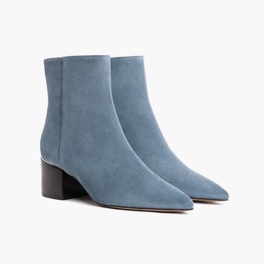 Women's Thursday Boots Luna Suede High Heels Blue | CA413HAP