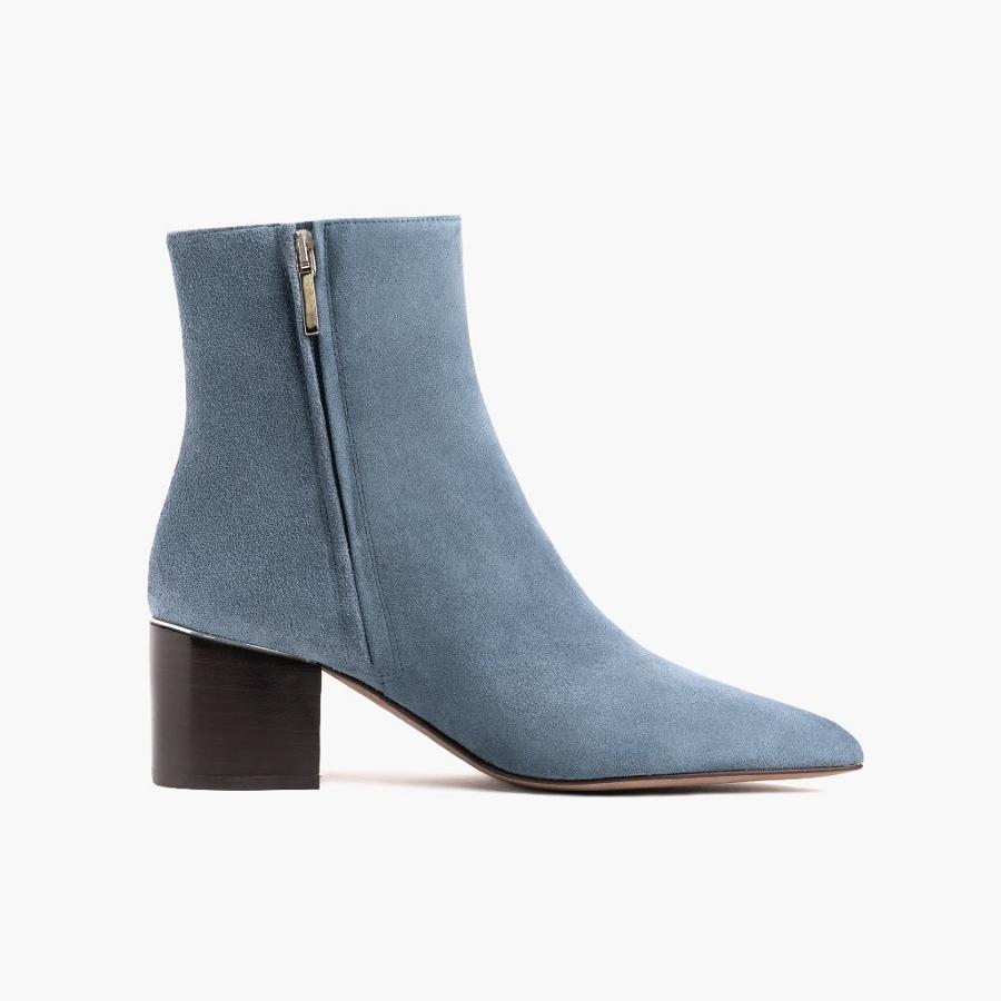 Women's Thursday Boots Luna Suede High Heels Blue | CA413HAP