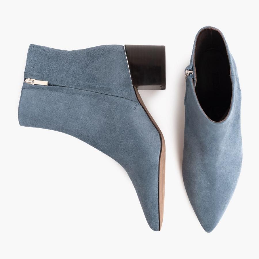 Women's Thursday Boots Luna Suede High Heels Blue | CA413HAP