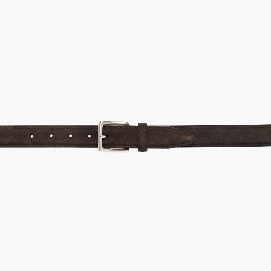 Women's Thursday Classic Suede Belts Olive | CA390DFM32