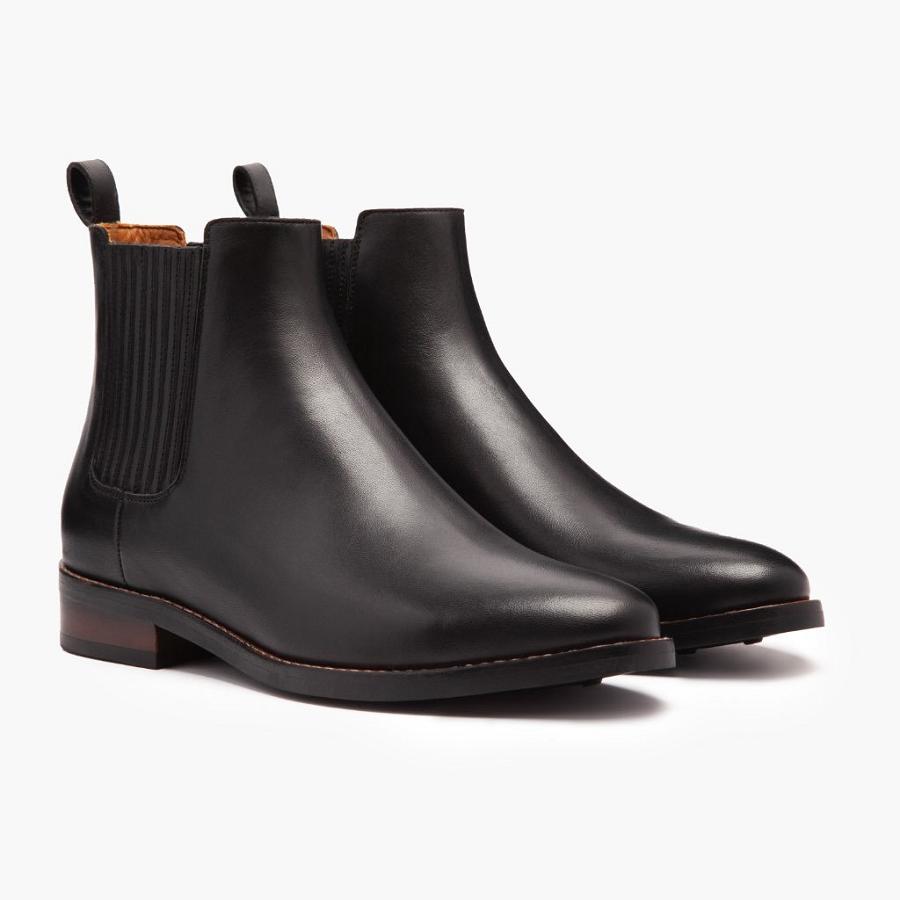 Women's Thursday Dreamer Leather Chelsea Boots Black | CA186OKI