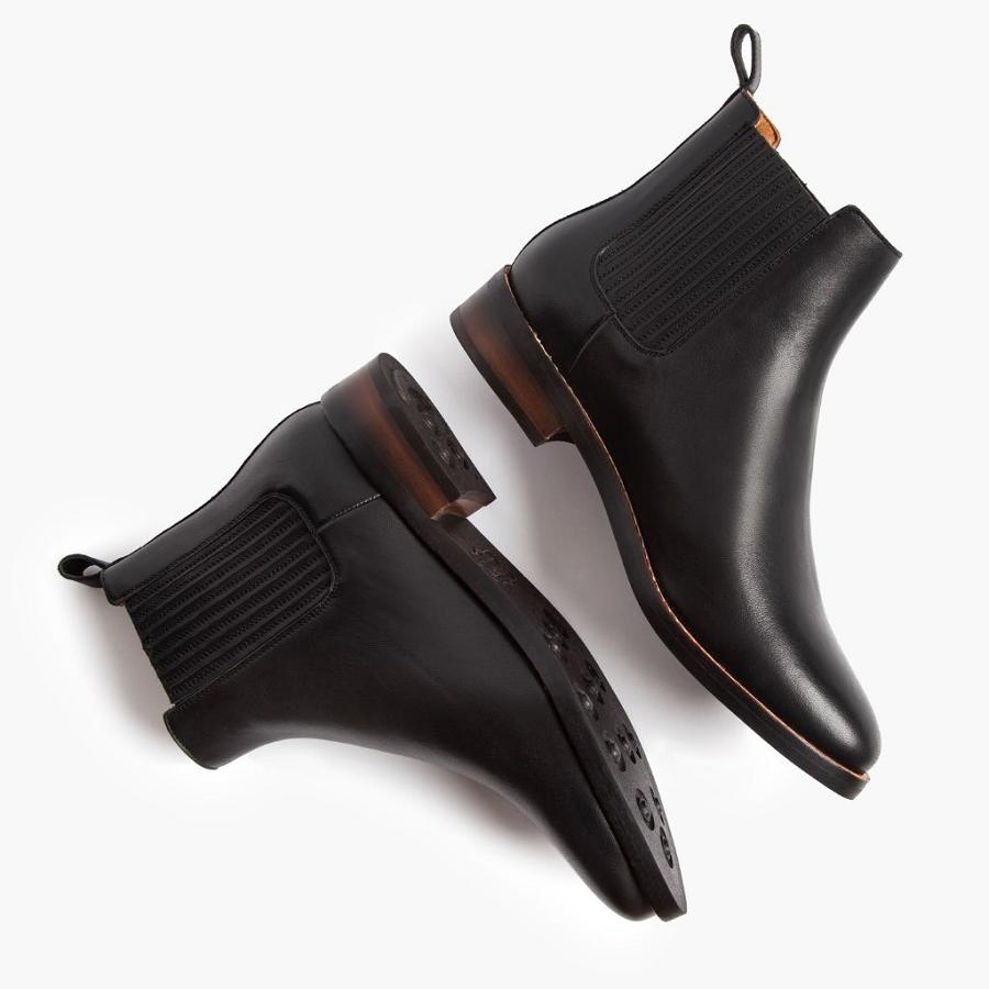 Women's Thursday Dreamer Leather Chelsea Boots Black | CA186OKI