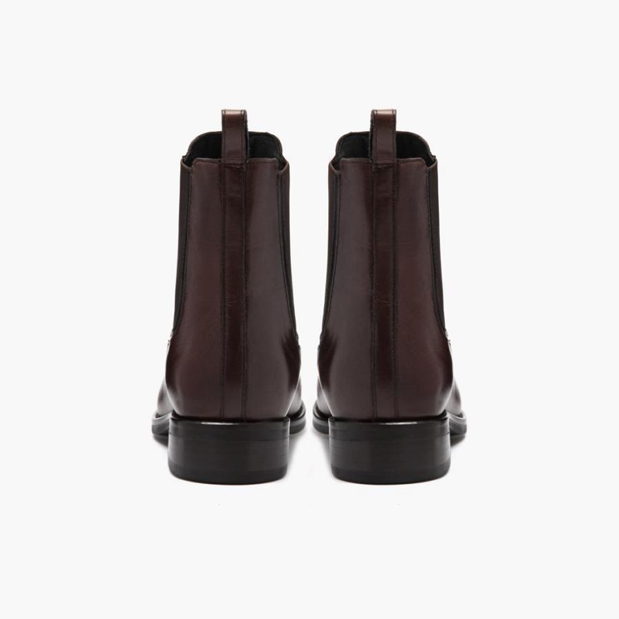 Women's Thursday Duchess Leather Chelsea Boots Brown | CA363FDN