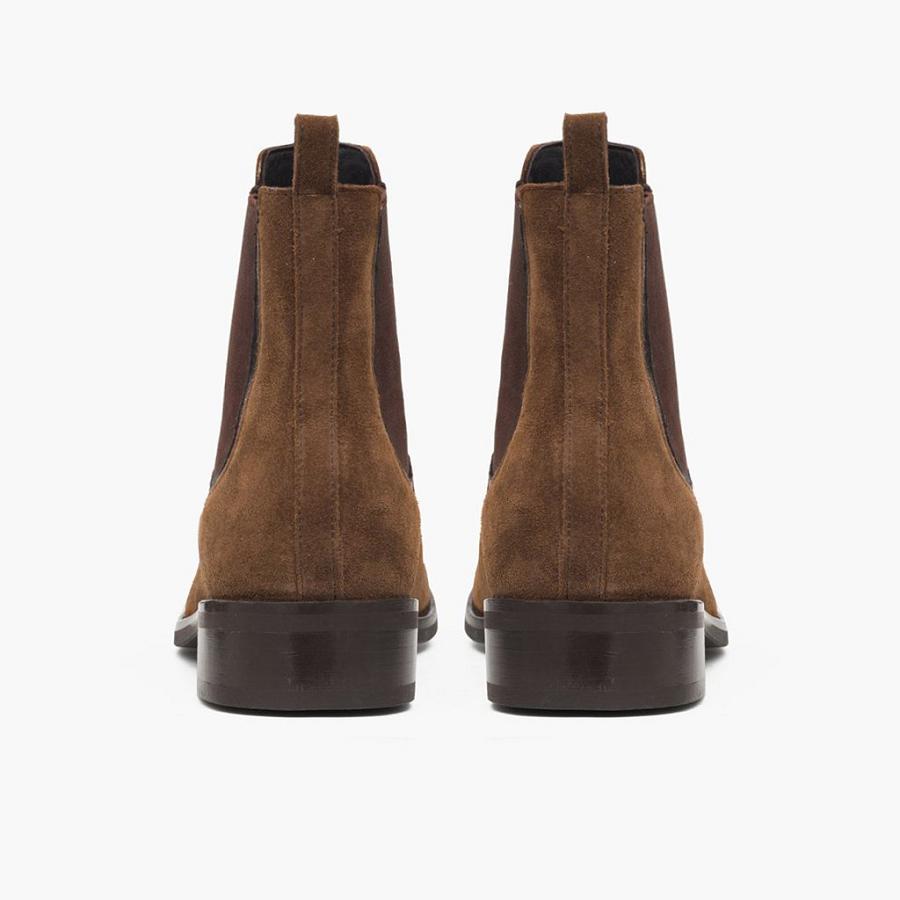 Women's Thursday Duchess Suede Chelsea Boots Brown | CA367PJJ