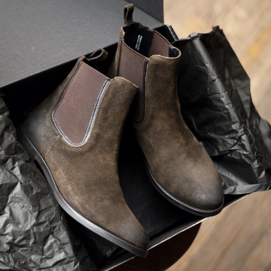 Women's Thursday Duchess Suede Chelsea Boots Dark / Olive | CA369ILH