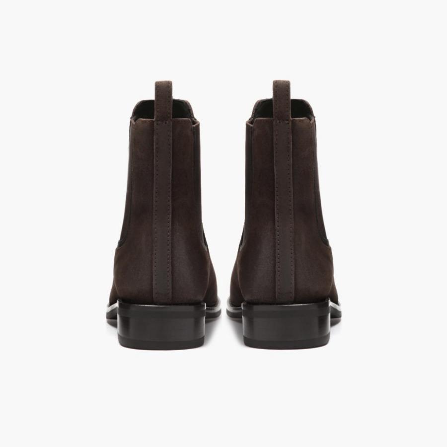 Women's Thursday Duchess Suede Chelsea Boots Dark / Brown | CA370UZG