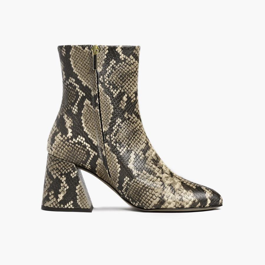 Women's Thursday Heartbreaker Leather Booties Snake | CA385KOR