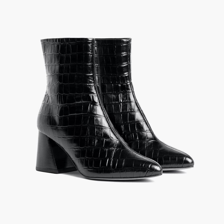 Women's Thursday Heartbreaker Leather Boots Black | CA390DFM7