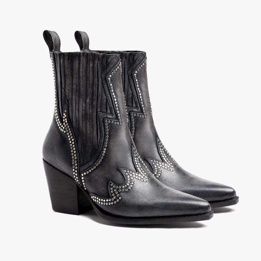 Women's Thursday Icon Leather Chelsea Boots Grey | CA372TCE