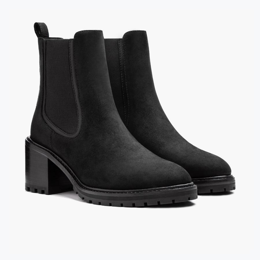 Women's Thursday Knockout Leather Chelsea Boots Black | CA376QMA